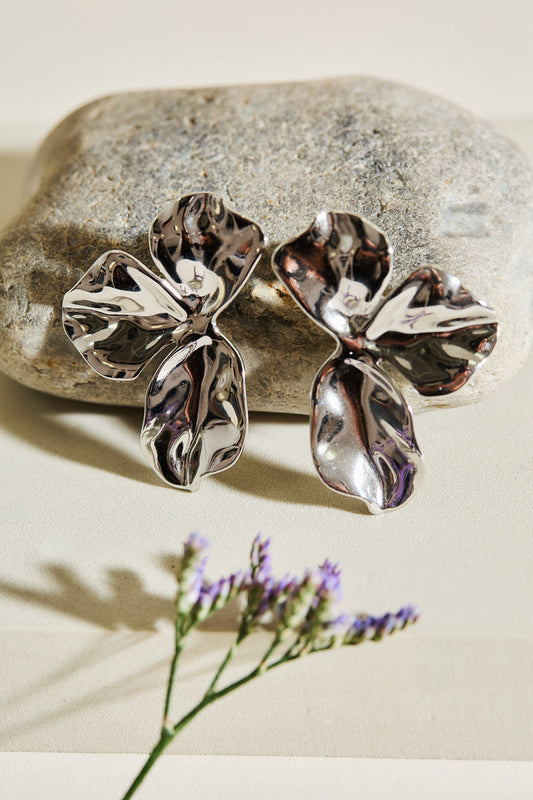 Boucles d'Oreilles MAYA Argentées