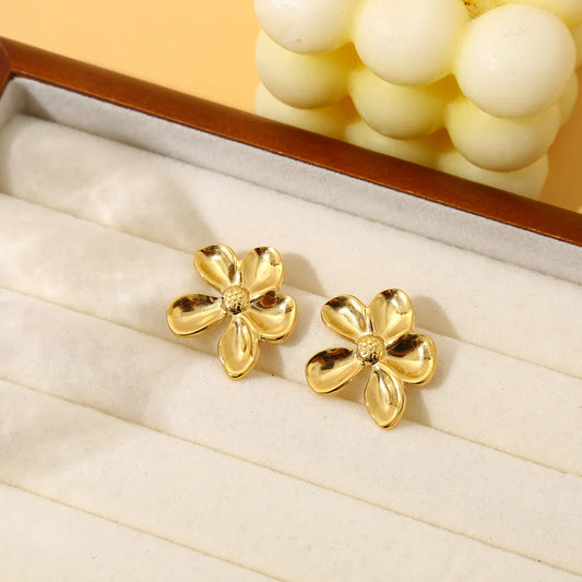 Boucles d'oreilles puces d'oreilles fleurs